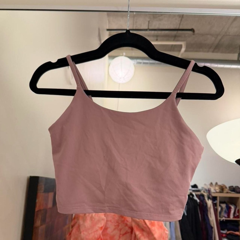 Amazon Women's Dusty Rose Cropped Cami Tank Top
